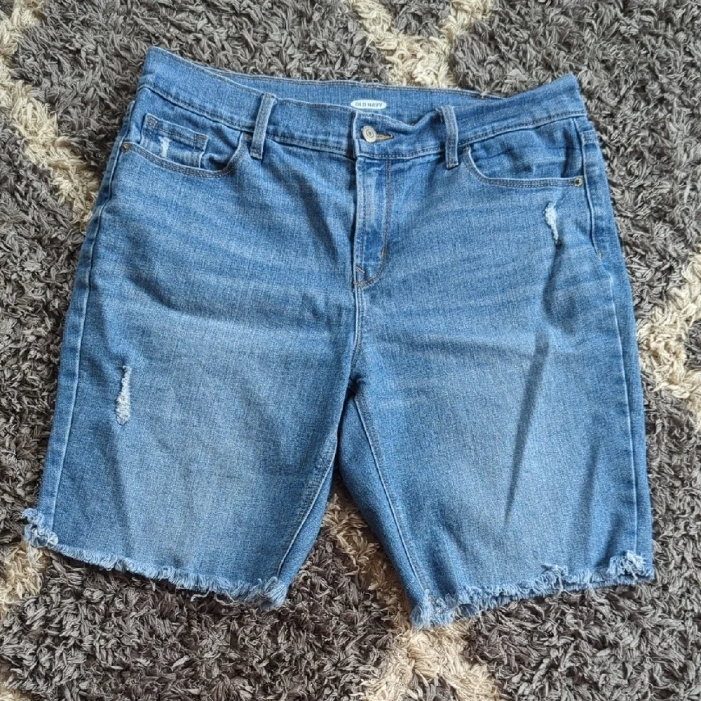 Old Navy Size 10 Denim Jean Bundle Two Pairs Mid And Long Length